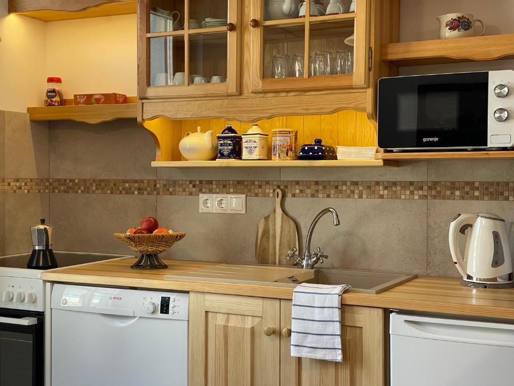 Cucina o angolo cottura di Kis-Duna Vendégház