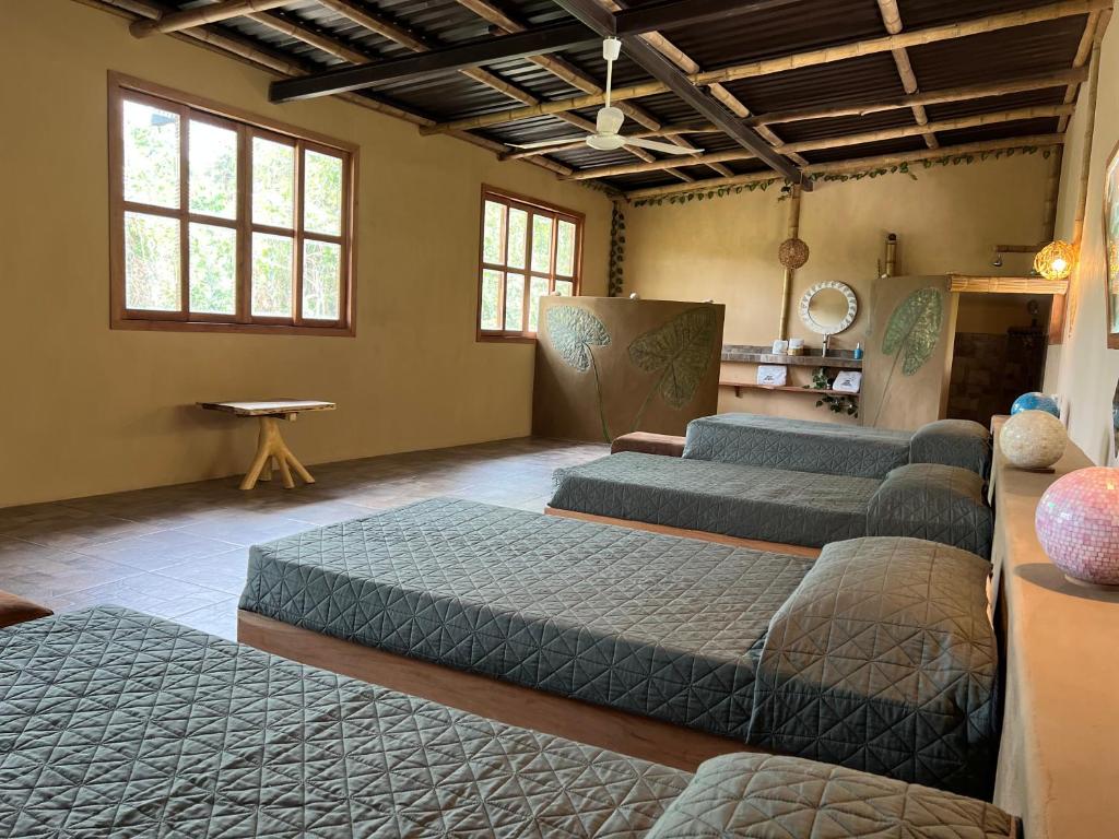 Postel nebo postele na pokoji v ubytování Villas Adriana, Palenque
