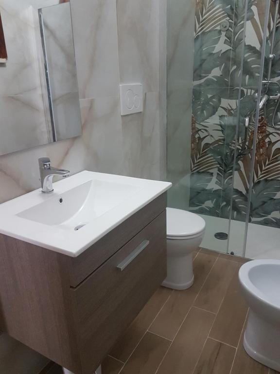 Koupelna v ubytování casa al mare kalispera