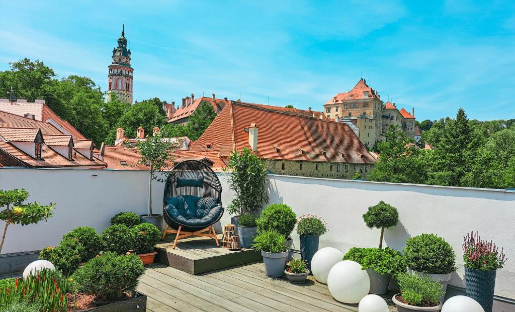 Budova, kde se aparthotel nachází