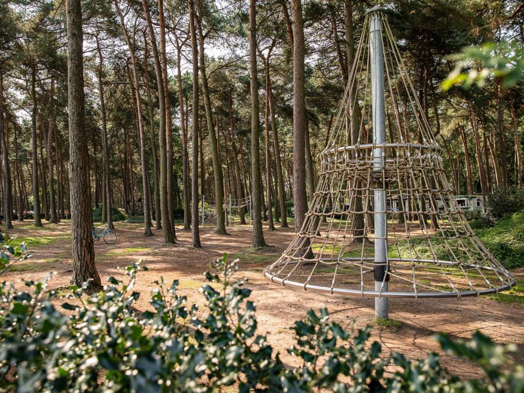 a metal hoop in the middle of a forest at De Goolder in Bocholt