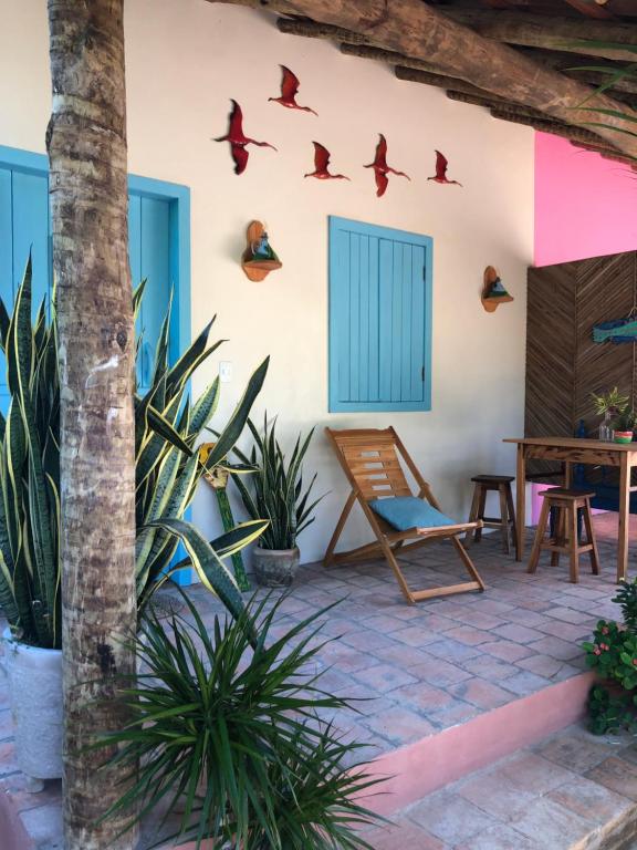 Patio nebo venkovní prostory v ubytování Vilarejo Macapá Chalés