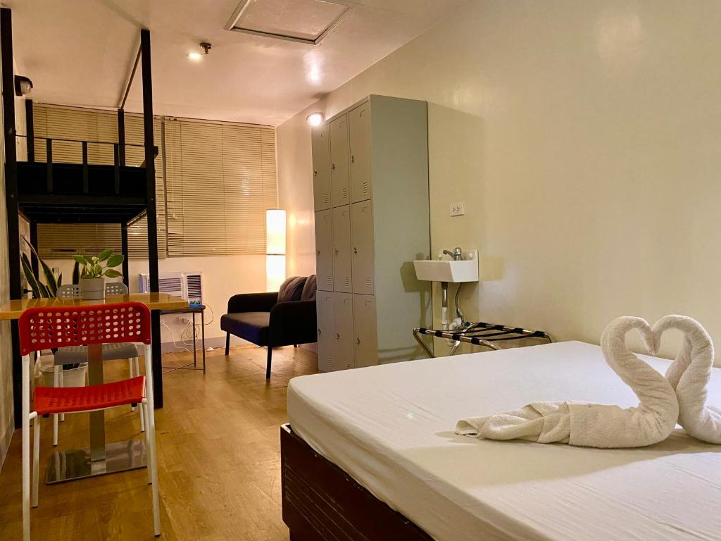 Postel nebo postele na pokoji v ubytování Burgos Hub Hostel
