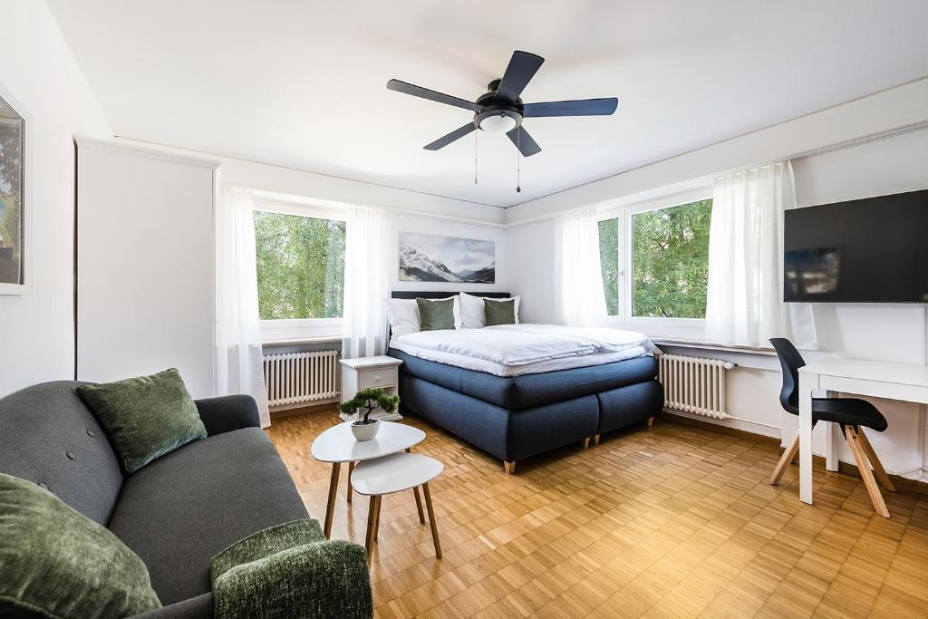 Posezení v ubytování SOHO 2 !Gratis Parken, Free Parking!