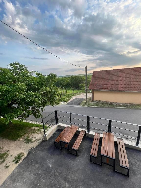 Balkón nebo terasa v ubytování Prostě sklípek