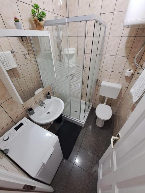 Koupelna v ubytování Villa Sirius