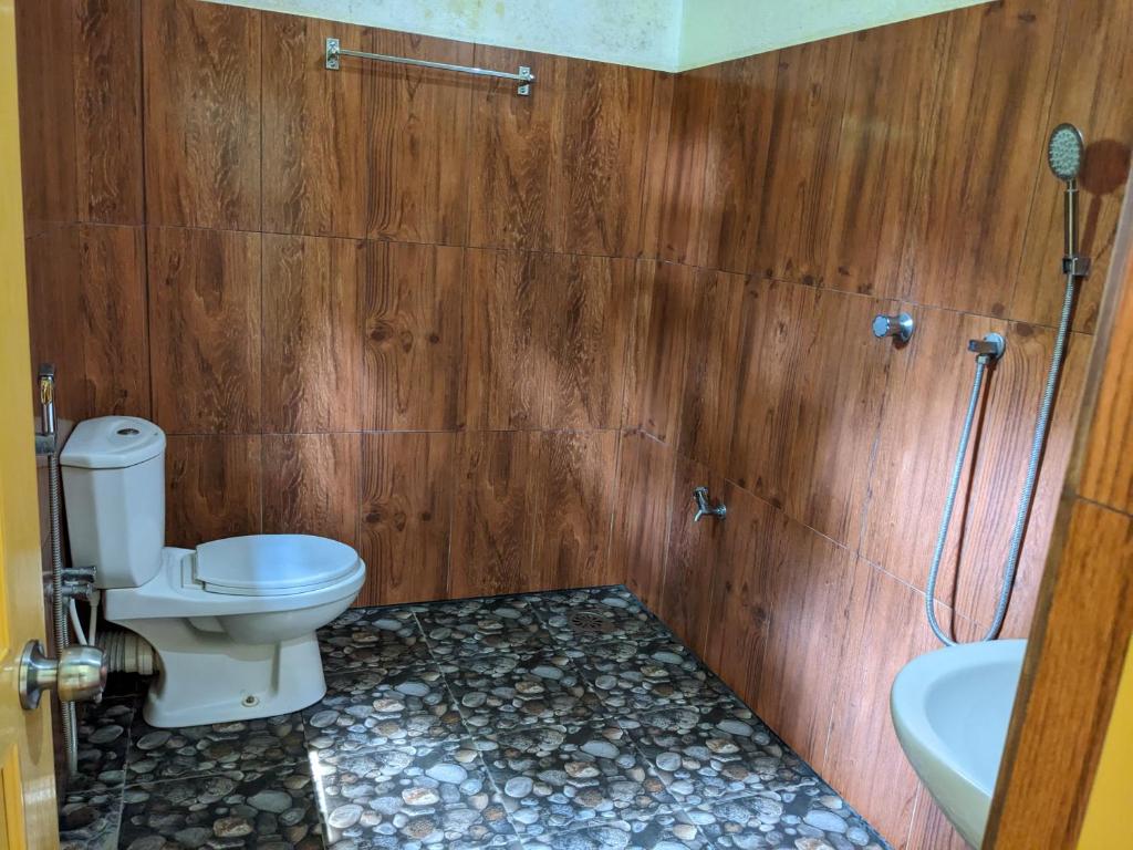 Koupelna v ubytování Afenta Motel- Mihintale