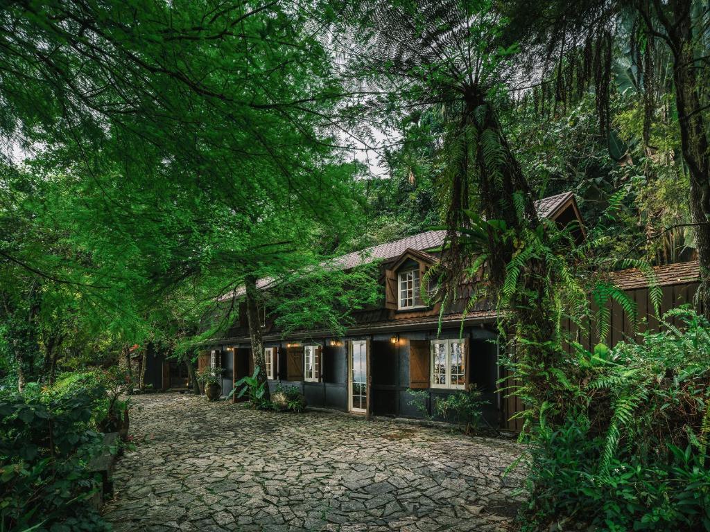 una casa en medio de un bosque en Deep Breath B&B en Fengshan