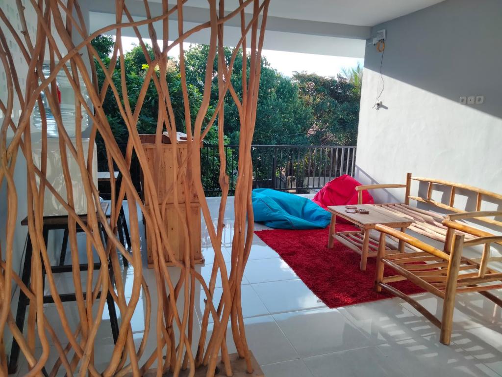 Balkón nebo terasa v ubytování Sukha homestay
