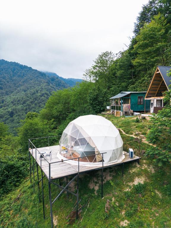 Příroda nedaleko luxury tent