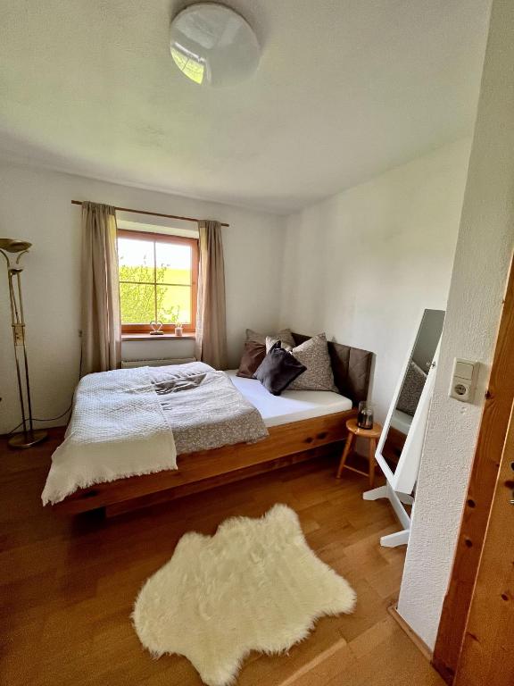 Postel nebo postele na pokoji v ubytování Ferienhaus Praschberg