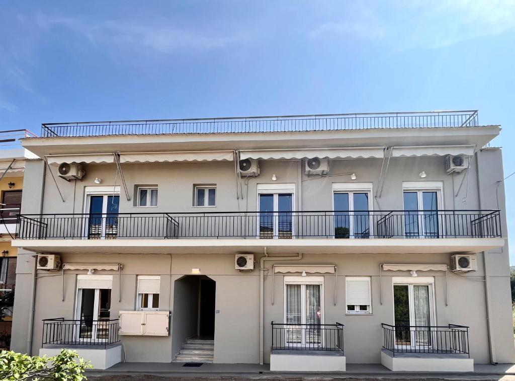 Budova, kde se aparthotel nachází