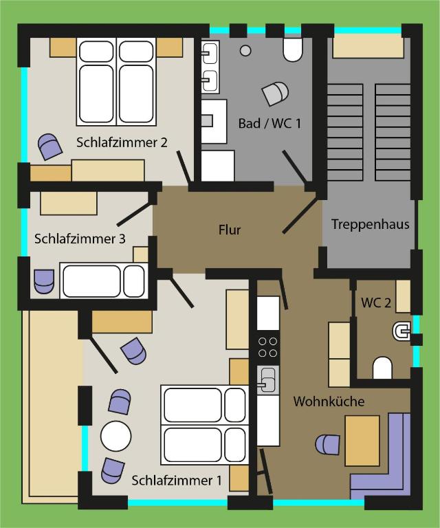 Planimetria di Haus Zak