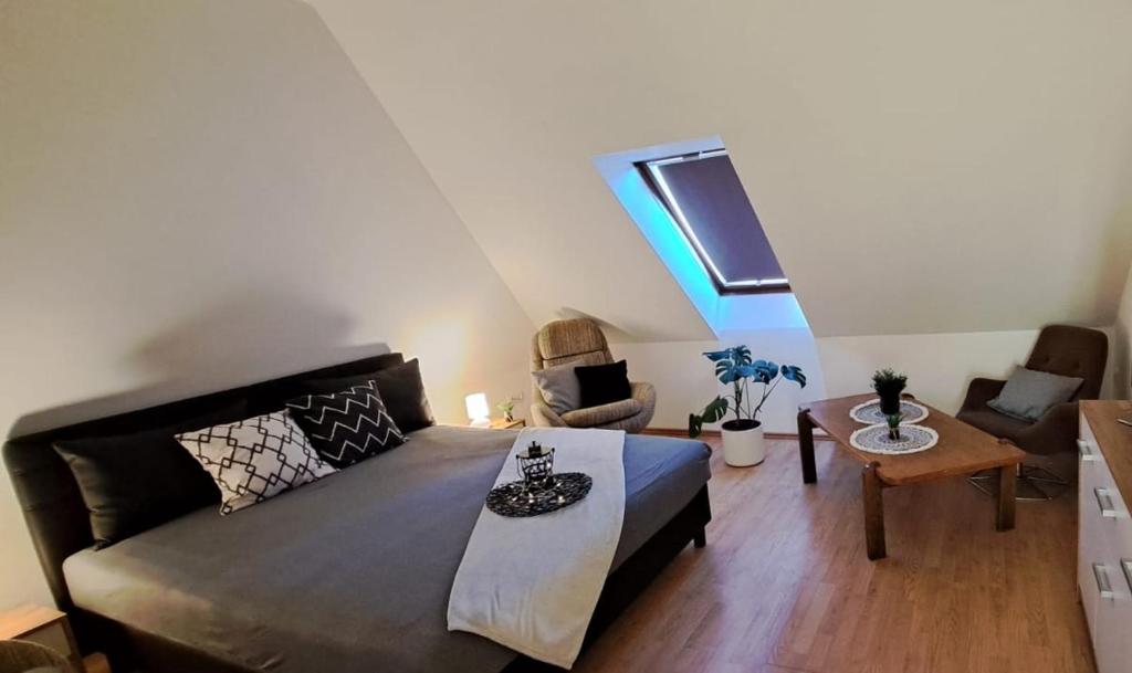 Posezení v ubytování Babi Apartmanház