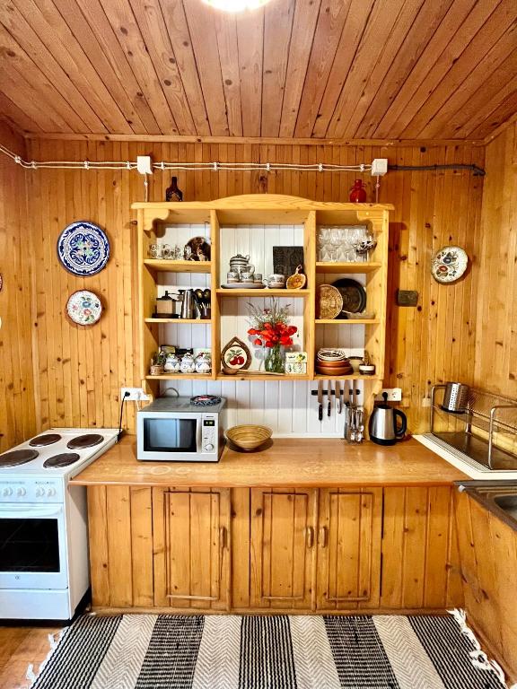 Kuchyň nebo kuchyňský kout v ubytování House Girska Rika