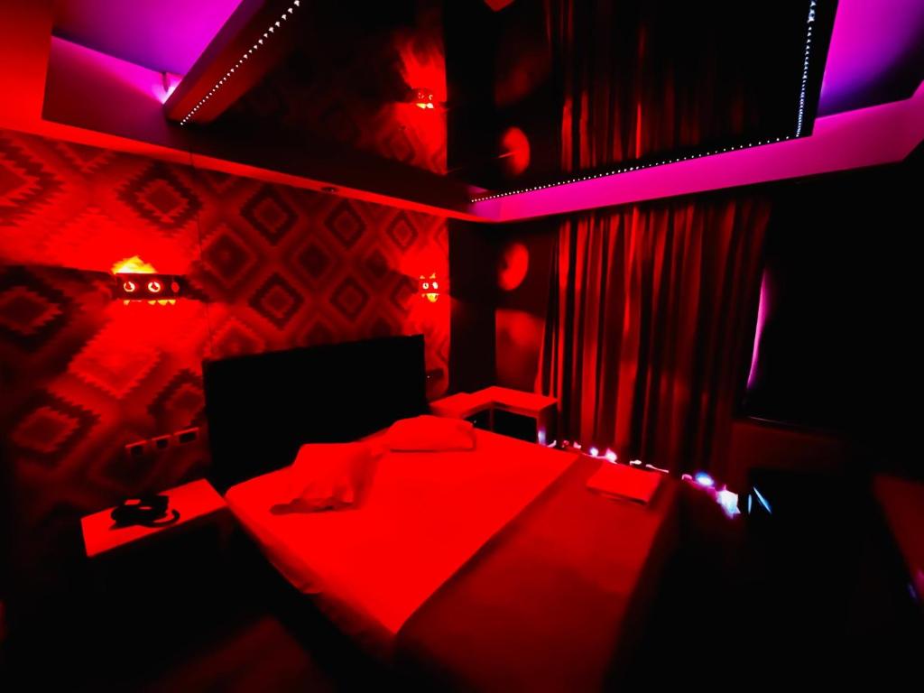 Postel nebo postele na pokoji v ubytování HOTEL PRIVE