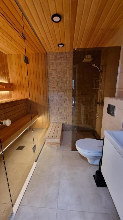 Koupelna v ubytování Peipsi Villad