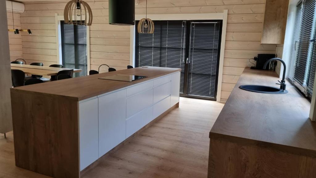 Kuchyň nebo kuchyňský kout v ubytování Peipsi Villad