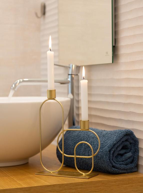 Kúpeľňa v ubytovaní Télos Rooms