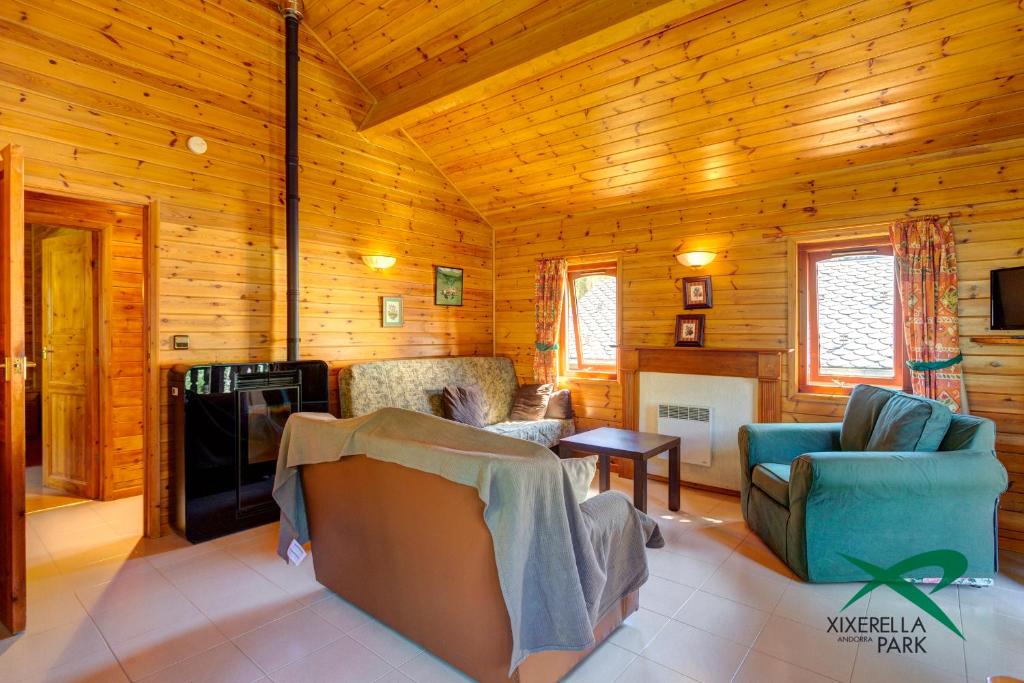 Posezení v ubytování Xixerella Park Bungalows
