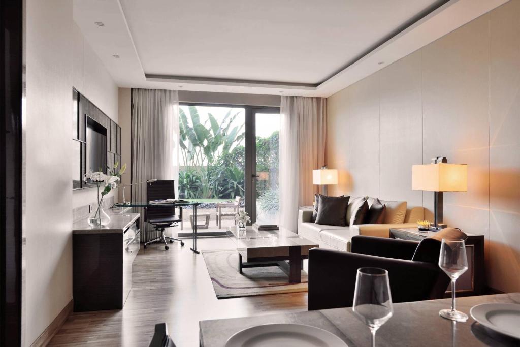 Posezení v ubytování JW Marriott Mumbai Sahar Airport