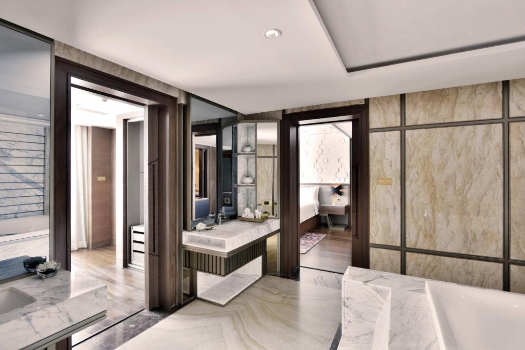 Posezení v ubytování JW Marriott Mumbai Sahar Airport