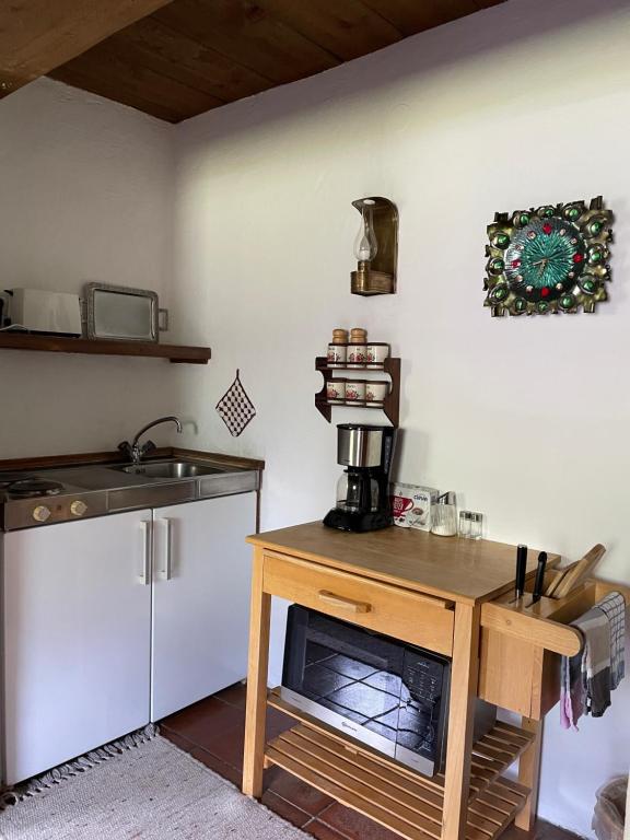 Kuchyňa alebo kuchynka v ubytovaní Ferienwohnung Zita Weber