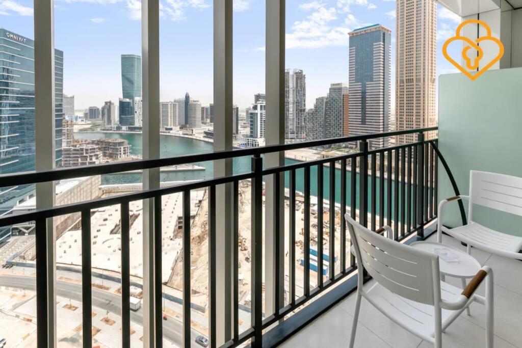 Balkón nebo terasa v ubytování Keysplease New 1 BR Apt Business Bay, Zada Tower