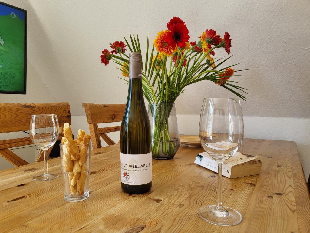 Nápoje v ubytování Ferienwohnung "Neptun" im Haus Tjark