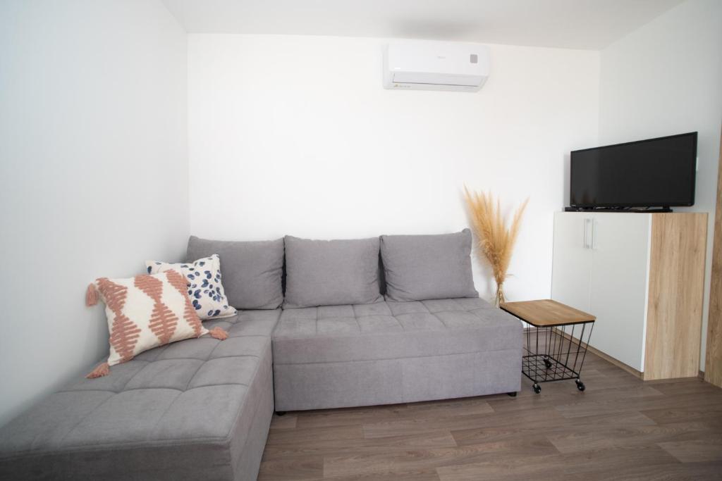 TV a/nebo společenská místnost v ubytování Mobile Home Lana