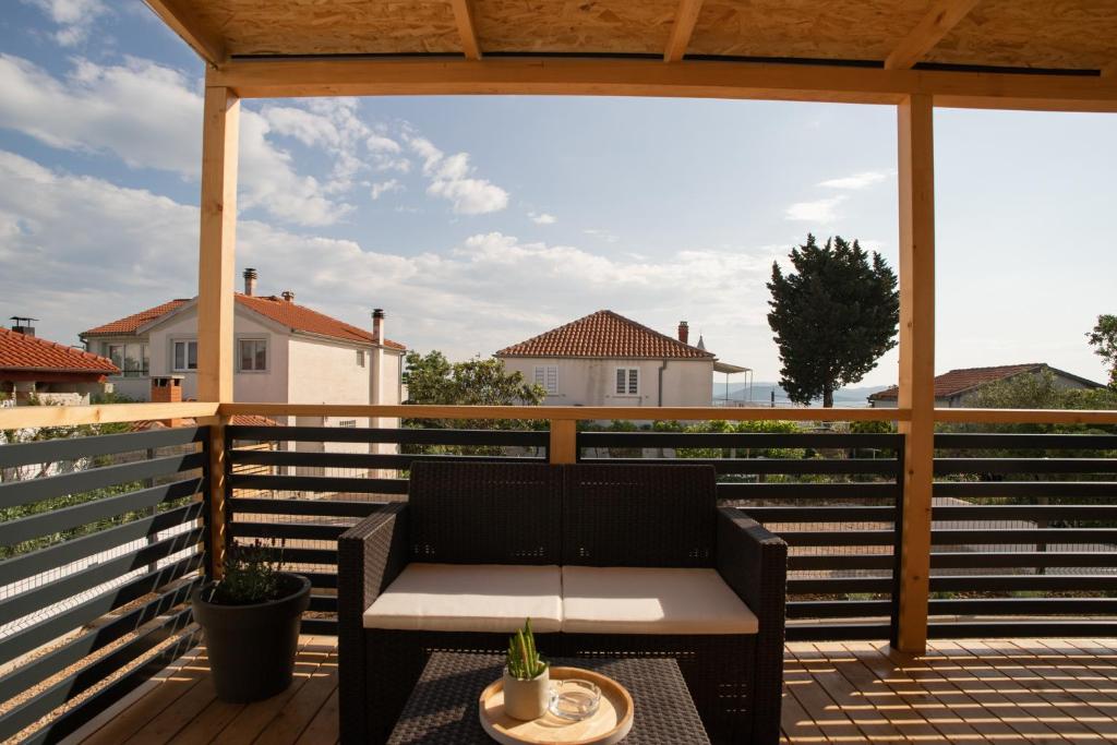 Balkón nebo terasa v ubytování Mobile Home Lana