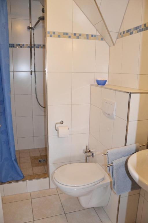 Koupelna v ubytování Baumeisterhaus