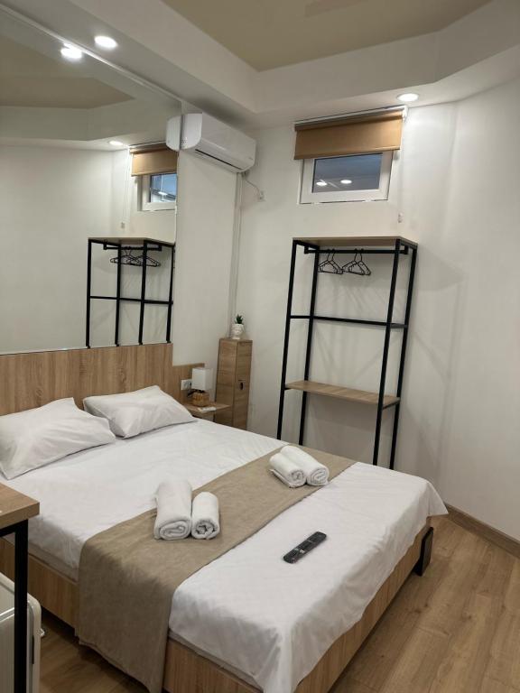 Postel nebo postele na pokoji v ubytování Euro Hotel Kutaisi