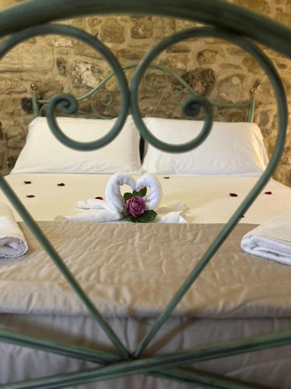 Postel nebo postele na pokoji v ubytování Vallata San Leonardo