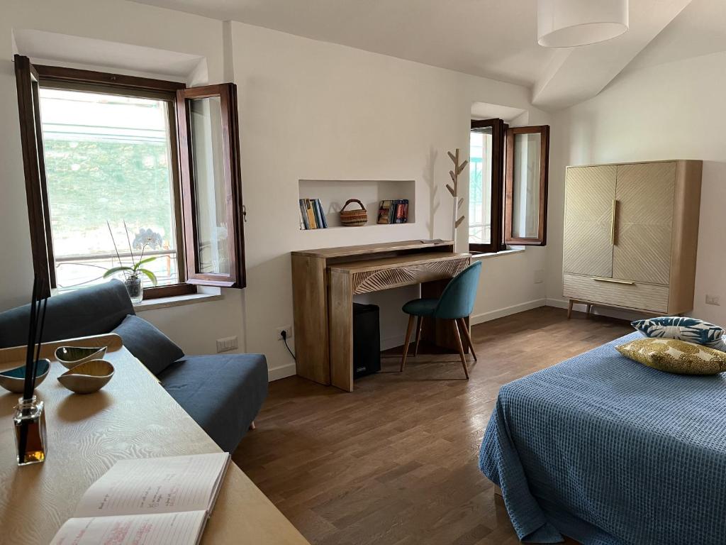 Postel nebo postele na pokoji v ubytování CIVICO 27 rooms