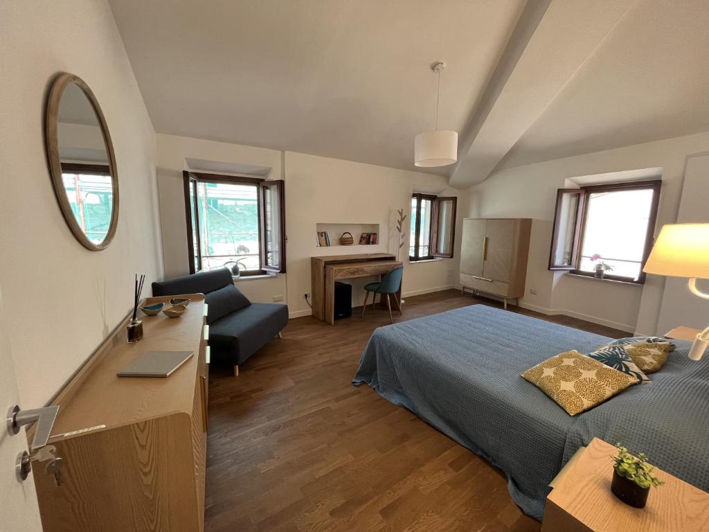 Postel nebo postele na pokoji v ubytování CIVICO 27 rooms