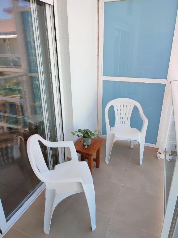 Balkón alebo terasa v ubytovaní La Palmera