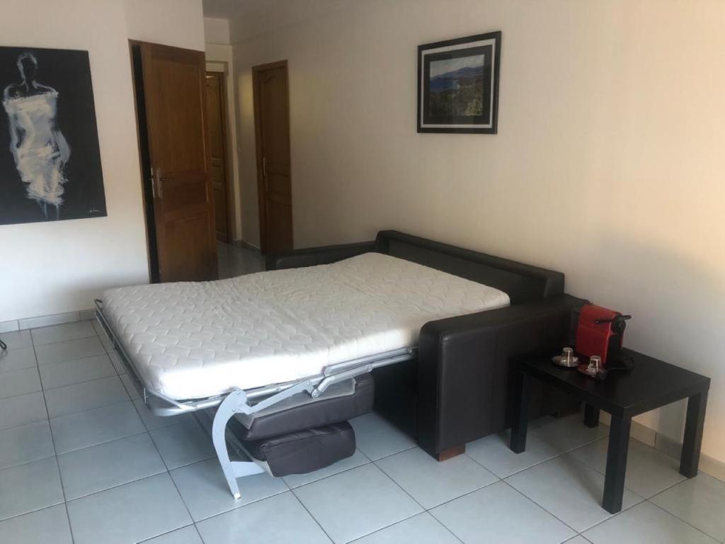 Postel nebo postele na pokoji v ubytování Mer et calme
