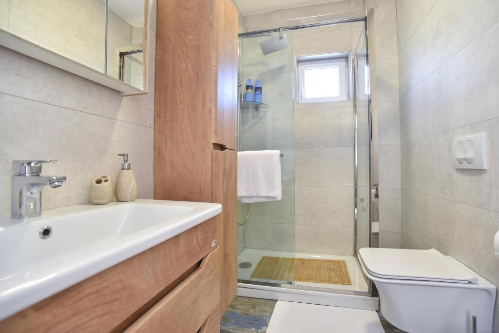 Koupelna v ubytování Villa Gioia