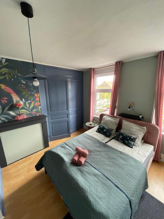 Postel nebo postele na pokoji v ubytování Villa Artiz