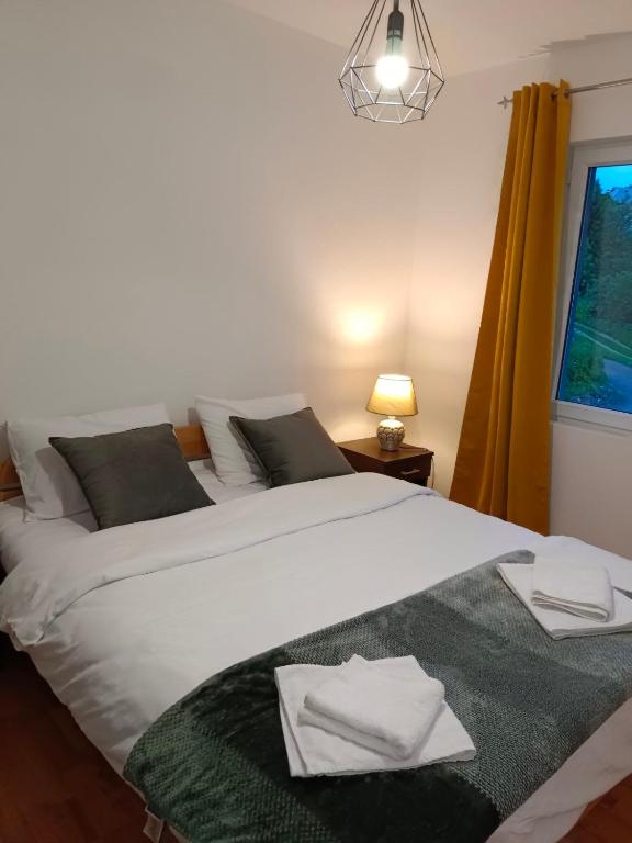 Postel nebo postele na pokoji v ubytování Apartman Irvas Kolasin