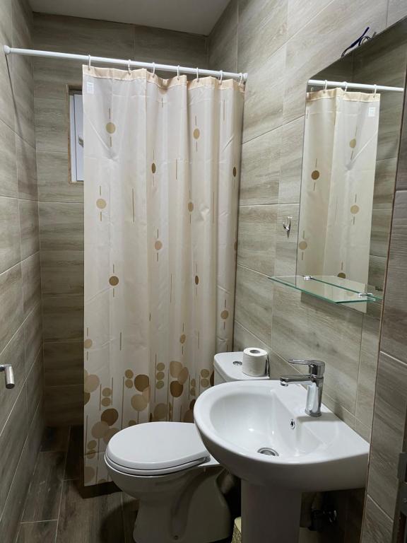 Koupelna v ubytování Apartman Ail 2