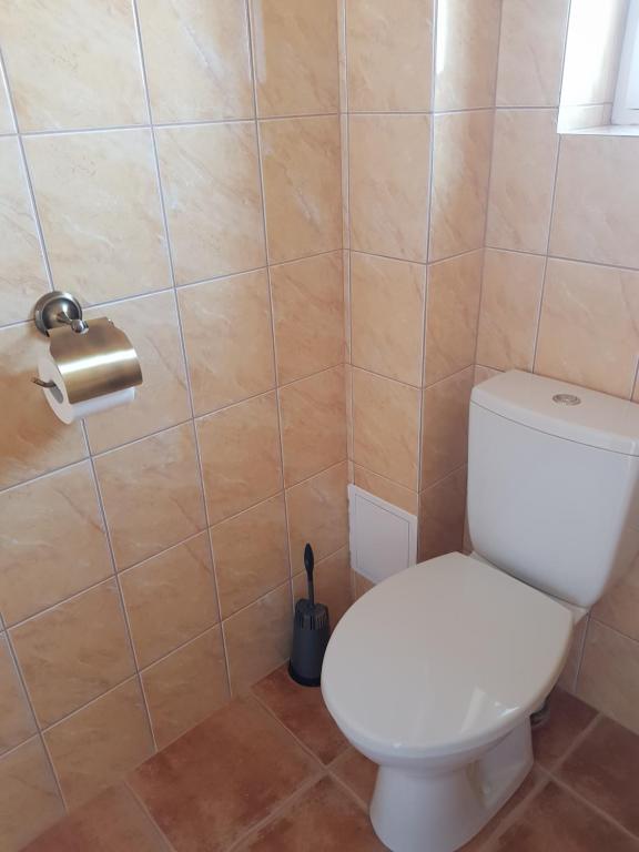 Koupelna v ubytování Domeček s výhledem