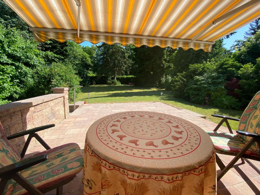 Ein Garten an der Unterkunft Eichendorff Garten Apartment, zentrumsnah, in direkter Nähe zur Universität