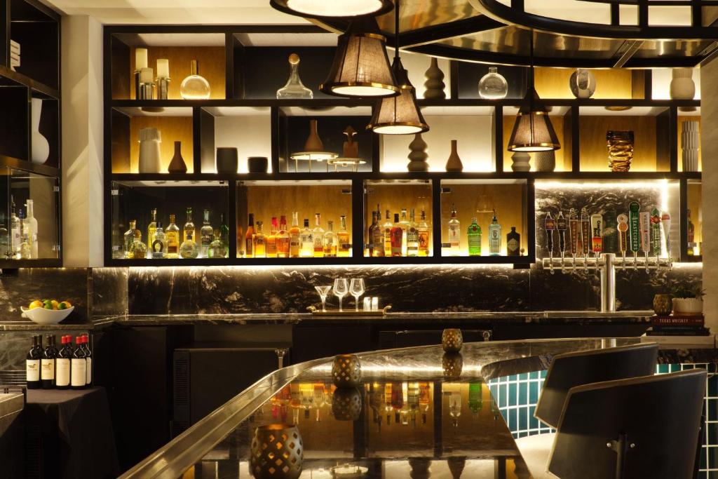Lounge nebo bar v ubytování Austin Marriott South