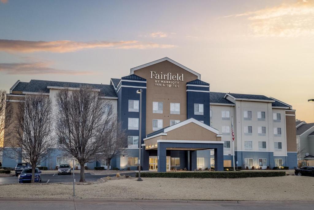 a rendering of a hotel in a parking lot at Fairfield Inn & Suites by Marriott Lawton in Lawton