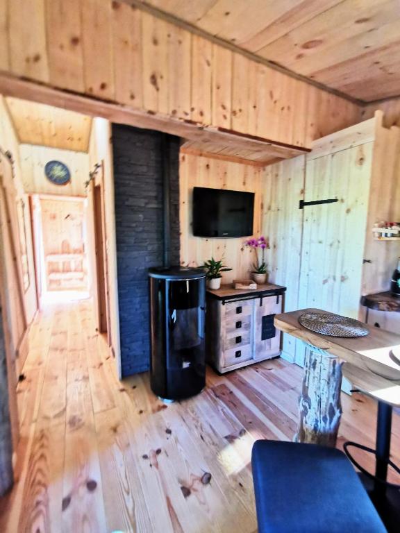 Kuchyň nebo kuchyňský kout v ubytování La Cabane d'Ode