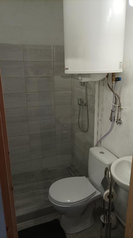 Kúpeľňa v ubytovaní Guesthouse Tulipán Vendégház