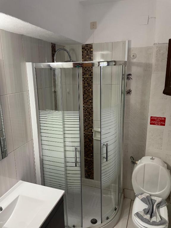 Koupelna v ubytování Villa Sunray