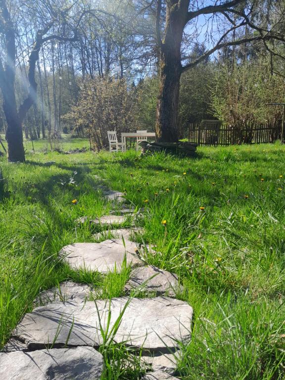 Zahrada ubytování Chaloupka Pod jabloněmi